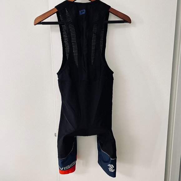 IQ TURAM Mens size M Cycling Bib Black Padded Biking Activewear Shorts bevisible - Picture 3 of 16